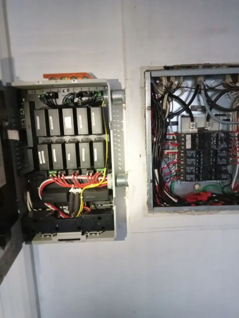 Electrical panel upgrade completed for Ring Doorbell Installation in Hillside